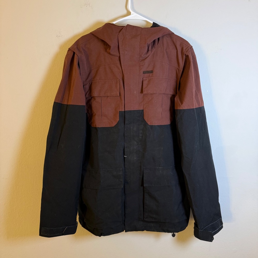 Volcom Alternate Jkt Mens Maroon Black Snowboard Jacket G0651611 Size Medium